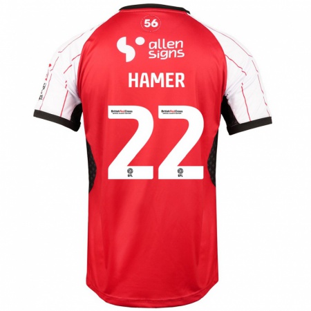 Kandiny Dames Tom Hamer #22 Wit Thuisshirt Thuistenue 2024/25 T-Shirt