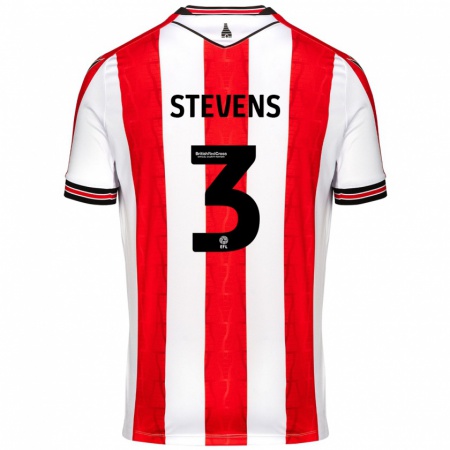 Kandiny Dames Enda Stevens #3 Rood Wit Thuisshirt Thuistenue 2024/25 T-Shirt