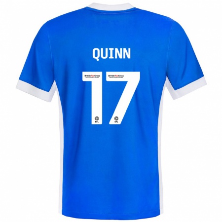 Kandiny Dames Lucy Quinn #17 Blauw Wit Thuisshirt Thuistenue 2024/25 T-Shirt