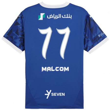 Kandiny Dames Malcom #77 Donkerblauw Wit Thuisshirt Thuistenue 2024/25 T-Shirt