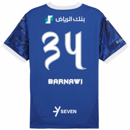 Kandiny Damen Saleh Barnawi #34 Dunkelblau Weiß Heimtrikot Trikot 2024/25 T-Shirt Österreich