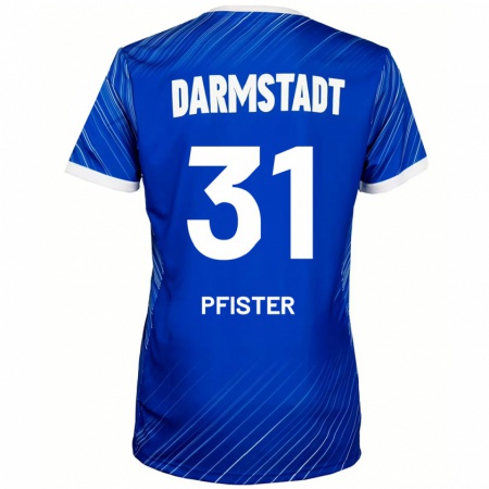 Kandiny Damen Max Pfister #31 Blau Weiß Heimtrikot Trikot 2024/25 T-Shirt Österreich