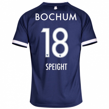 Kandiny Mujer Camiseta Benjamin Speight #18 Azul Oscuro 1ª Equipación 2024/25 La Camisa