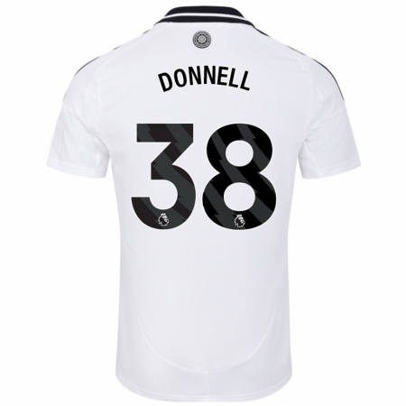 Kandiny Mujer Camiseta Chris Donnell #38 Blanco 1ª Equipación 2024/25 La Camisa