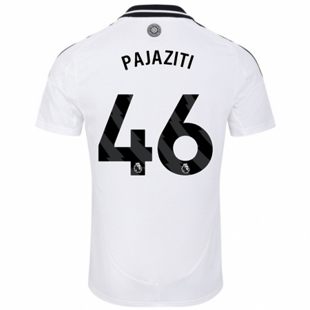 Kandiny Mujer Camiseta Adrion Pajaziti #46 Blanco 1ª Equipación 2024/25 La Camisa