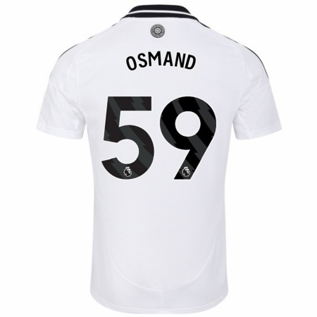 Kandiny Mujer Camiseta Callum Osmand #59 Blanco 1ª Equipación 2024/25 La Camisa