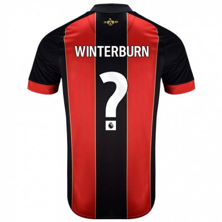 Kandiny Damen Ben Winterburn #0 Rot Schwarz Heimtrikot Trikot 2024/25 T-Shirt Österreich