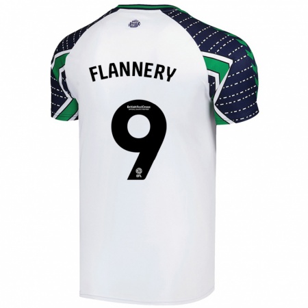 Kandiny Dames Keira Flannery #9 Wit Uitshirt Uittenue 2024/25 T-Shirt