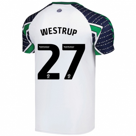 Kandiny Dames Brianna Westrup #27 Wit Uitshirt Uittenue 2024/25 T-Shirt