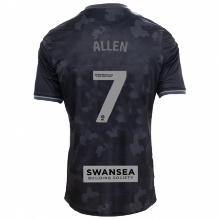 Kandiny Dames Joe Allen #7 Zwart Uitshirt Uittenue 2024/25 T-Shirt