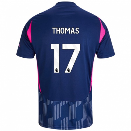 Kandiny Dames Freya Thomas #17 Koningsblauw Roze Uitshirt Uittenue 2024/25 T-Shirt