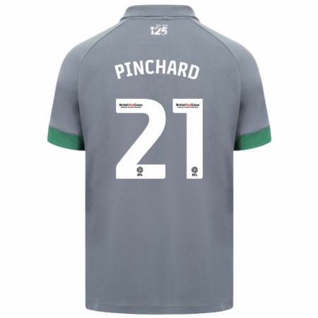 Kandiny Donna Maglia Cerys Pinchard #21 Grigio Scuro Kit Gara Away 2024/25 Maglietta