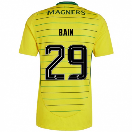 Kandiny Donna Maglia Scott Bain #29 Giallo Kit Gara Away 2024/25 Maglietta