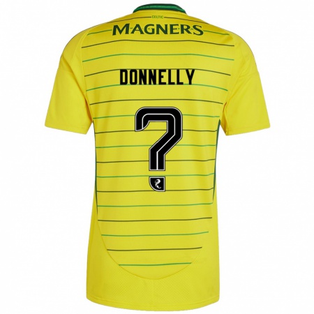 Kandiny Donna Maglia Jacob Donnelly #0 Giallo Kit Gara Away 2024/25 Maglietta