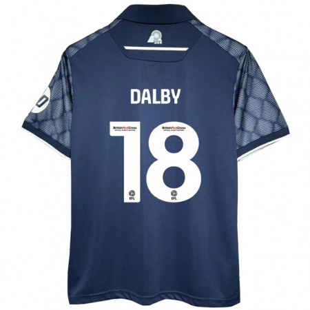 Kandiny Dames Sam Dalby #18 Zwart Uitshirt Uittenue 2024/25 T-Shirt