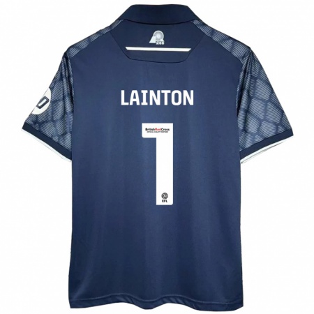 Kandiny Dames Rob Lainton #1 Zwart Uitshirt Uittenue 2024/25 T-Shirt