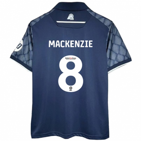 Kandiny Dames Libby Mackenzie #8 Zwart Uitshirt Uittenue 2024/25 T-Shirt