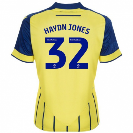 Kandiny Donna Maglia Mackenzie Haydn-Jones #32 Giallo Blu Kit Gara Away 2024/25 Maglietta