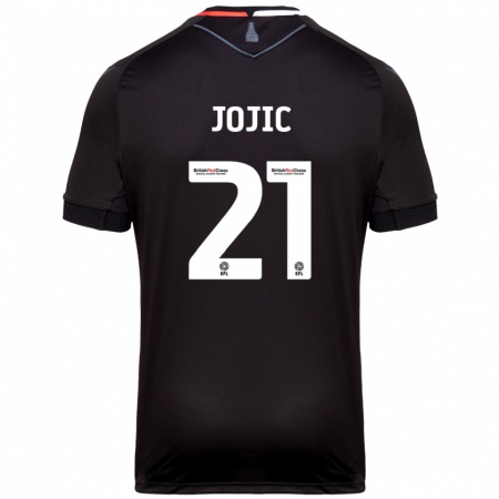 Kandiny Dames Nikola Jojic #21 Zwart Uitshirt Uittenue 2024/25 T-Shirt