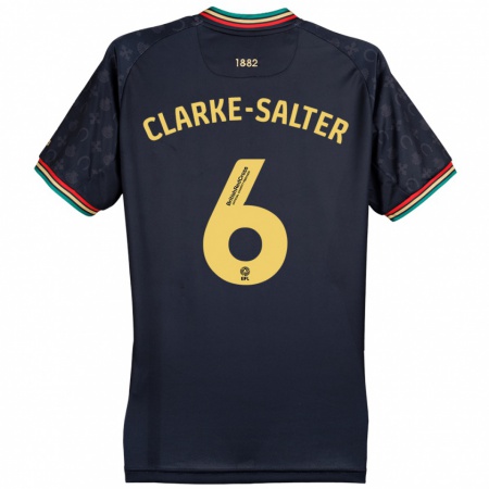 Kandiny Dames Jake Clarke-Salter #6 Donker Marineblauw Uitshirt Uittenue 2024/25 T-Shirt