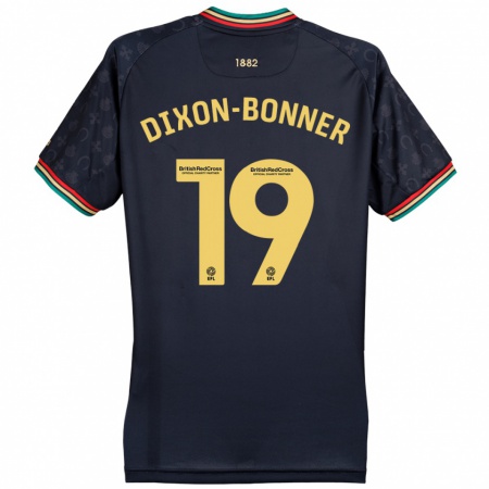 Kandiny Dames Elijah Dixon-Bonner #19 Donker Marineblauw Uitshirt Uittenue 2024/25 T-Shirt