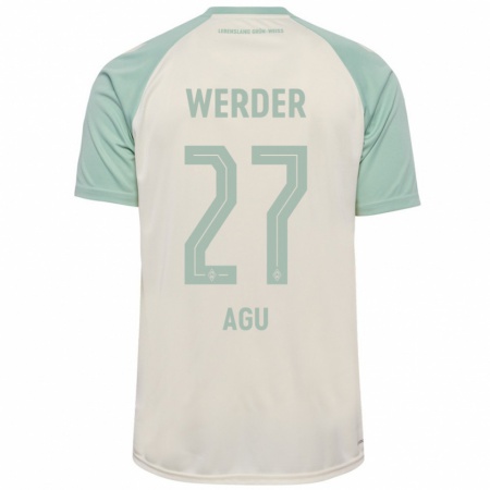 Kandiny Dames Felix Agu #27 Off-White Lichtgroen Uitshirt Uittenue 2024/25 T-Shirt