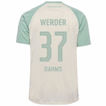 Kandiny Dames Lena Dahms #37 Off-White Lichtgroen Uitshirt Uittenue 2024/25 T-Shirt