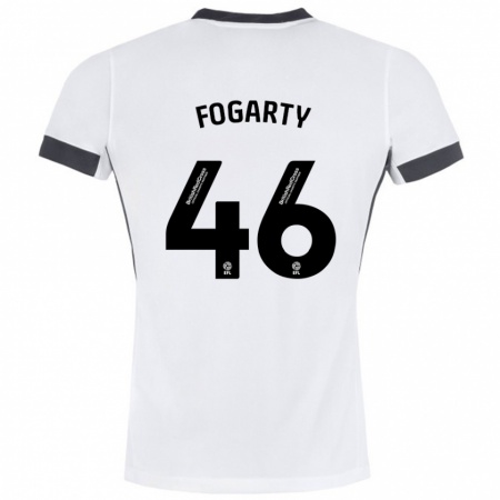 Kandiny Dames Tom Fogarty #46 Wit Zwart Uitshirt Uittenue 2024/25 T-Shirt