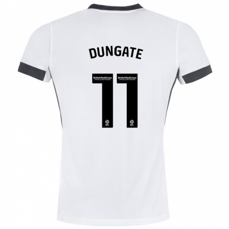 Kandiny Dames Katie Dungate #11 Wit Zwart Uitshirt Uittenue 2024/25 T-Shirt