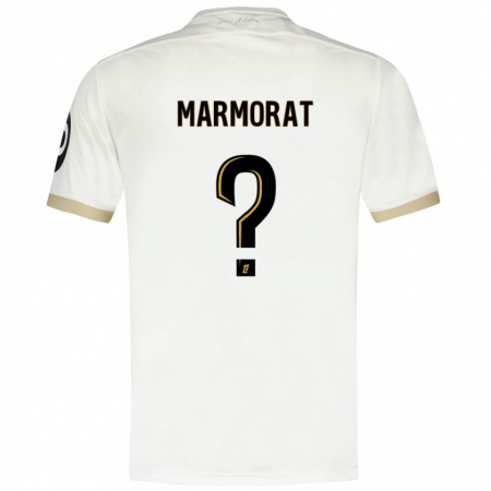 Kandiny Donna Maglia Mathéo Marmorat #0 Bianco Oro Kit Gara Away 2024/25 Maglietta