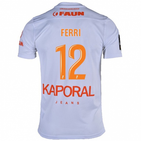 Kandiny Dames Jordan Ferri #12 Wit Uitshirt Uittenue 2024/25 T-Shirt