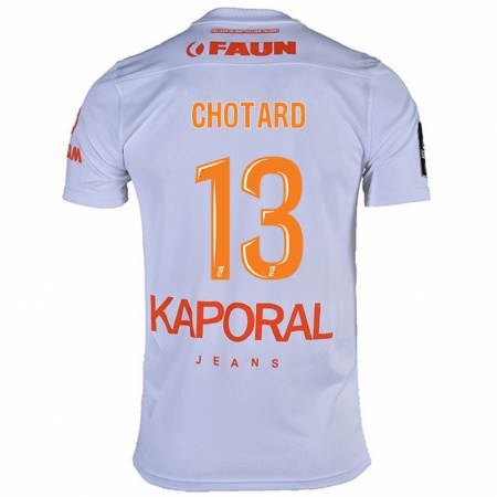 Kandiny Dames Joris Chotard #13 Wit Uitshirt Uittenue 2024/25 T-Shirt