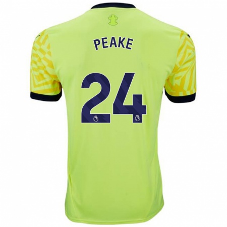 Kandiny Dames Paige Peake #24 Geel Uitshirt Uittenue 2024/25 T-Shirt