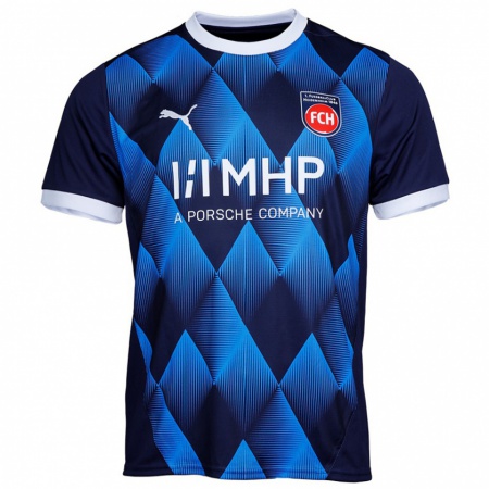 Kandiny Donna Maglia Paul Wanner #10 Blu Navy Scuro Kit Gara Away 2024/25 Maglietta