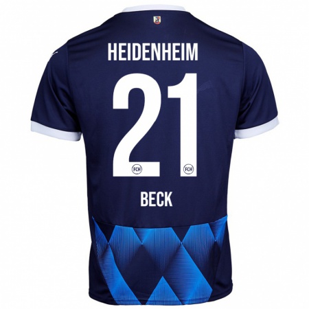 Kandiny Damen Adrian Beck #21 Dunkel Marineblau Auswärtstrikot Trikot 2024/25 T-Shirt Österreich