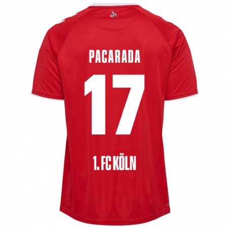 Kandiny Dames Leart Paçarada #17 Rood Wit Uitshirt Uittenue 2024/25 T-Shirt België