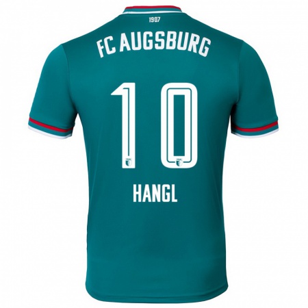 Kandiny Damen Florian Hangl #10 Dunkelgrün Auswärtstrikot Trikot 2024/25 T-Shirt Österreich