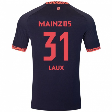 Kandiny Damen Lucas Laux #31 Blau Korallenrot Auswärtstrikot Trikot 2024/25 T-Shirt Österreich