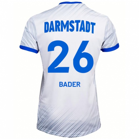 Kandiny Damen Matthias Bader #26 Weiß Blau Auswärtstrikot Trikot 2024/25 T-Shirt Österreich