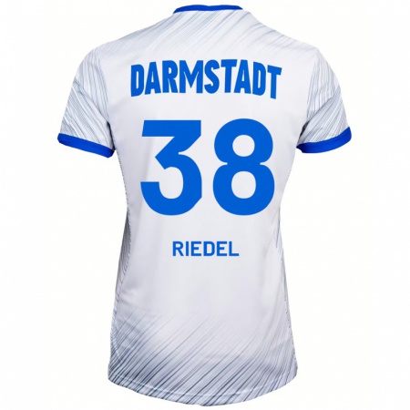 Kandiny Damen Clemens Riedel #38 Weiß Blau Auswärtstrikot Trikot 2024/25 T-Shirt Österreich