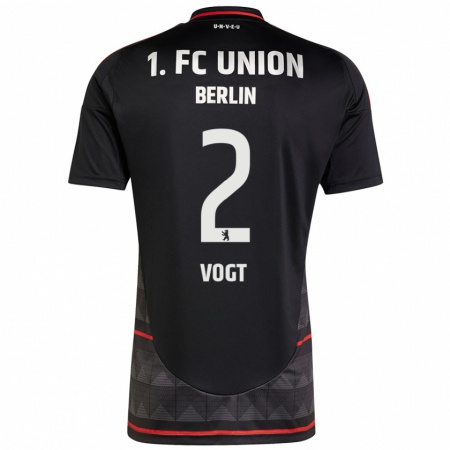 Kandiny Donna Maglia Kevin Vogt #2 Nero Kit Gara Away 2024/25 Maglietta