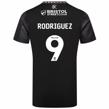 Kandiny Damen Jay Rodríguez #9 Schwarz Auswärtstrikot Trikot 2024/25 T-Shirt Österreich