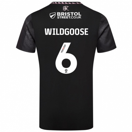 Kandiny Damen Mikayla Wildgoose #6 Schwarz Auswärtstrikot Trikot 2024/25 T-Shirt Österreich