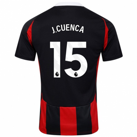 Kandiny Damen Jorge Cuenca #15 Schwarz Rot Auswärtstrikot Trikot 2024/25 T-Shirt Österreich