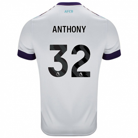 Kandiny Damen Jaidon Anthony #32 Weiß Grün Lila Auswärtstrikot Trikot 2024/25 T-Shirt Österreich