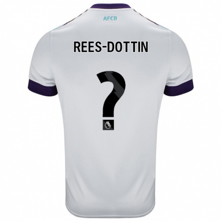 Kandiny Donna Maglia Remy Rees-Dottin #0 Bianco Verde Viola Kit Gara Away 2024/25 Maglietta