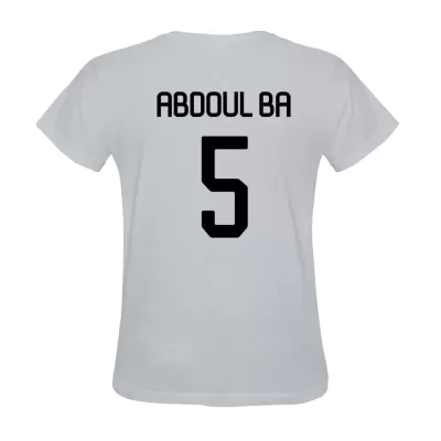 Heren Abdoul Ba #5 Wit Voetbalshirt Shirt België