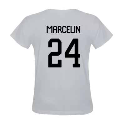 Heren Jean Marcelin #24 Wit Voetbalshirt Shirt België