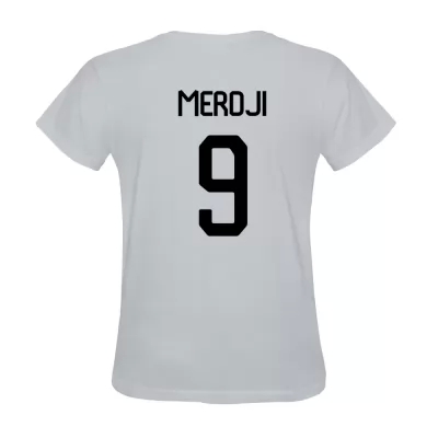 Heren Yanis Merdji #9 Wit Voetbalshirt Shirt België