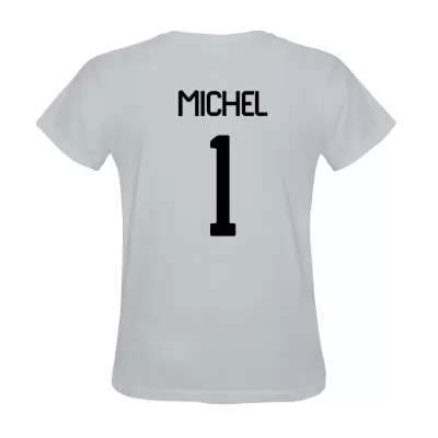 Hombre Camiseta Mathieu Michel #1 Blanca La Camisa